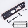 Sequeira Plafoniera LED Aspetto del legno, Nero, Bianco, 3-Luci