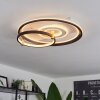 Agordela Plafoniera LED Oro, Bianco, 1-Luce