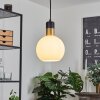 Tuvalu Lampadario a sospensione Ottone, Nero, 1-Luce