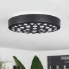 Agodim Plafoniera LED Nero, 1-Luce