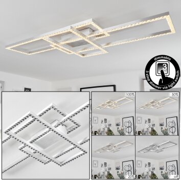 Serranos Plafoniera LED Alluminio, 1-Luce