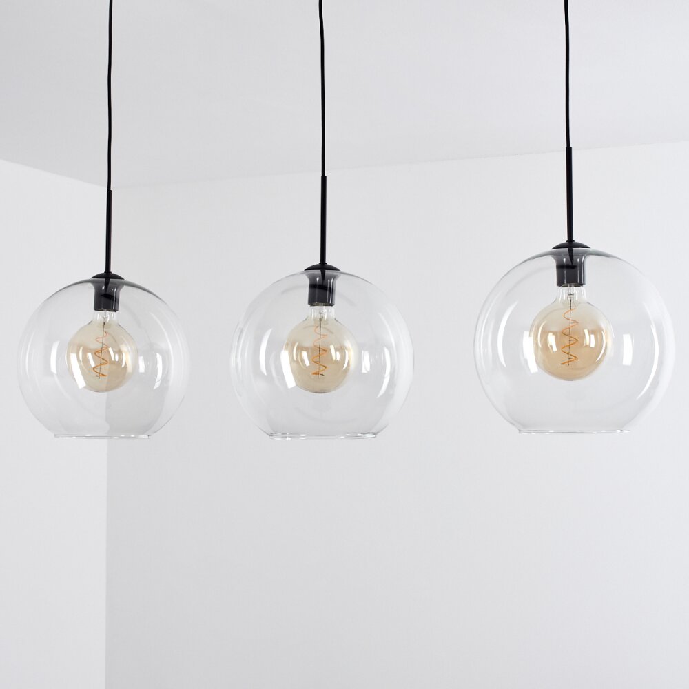 Koyoto  Lampadario a sospensione Sfera 30 cm Chiaro, 3-Luci