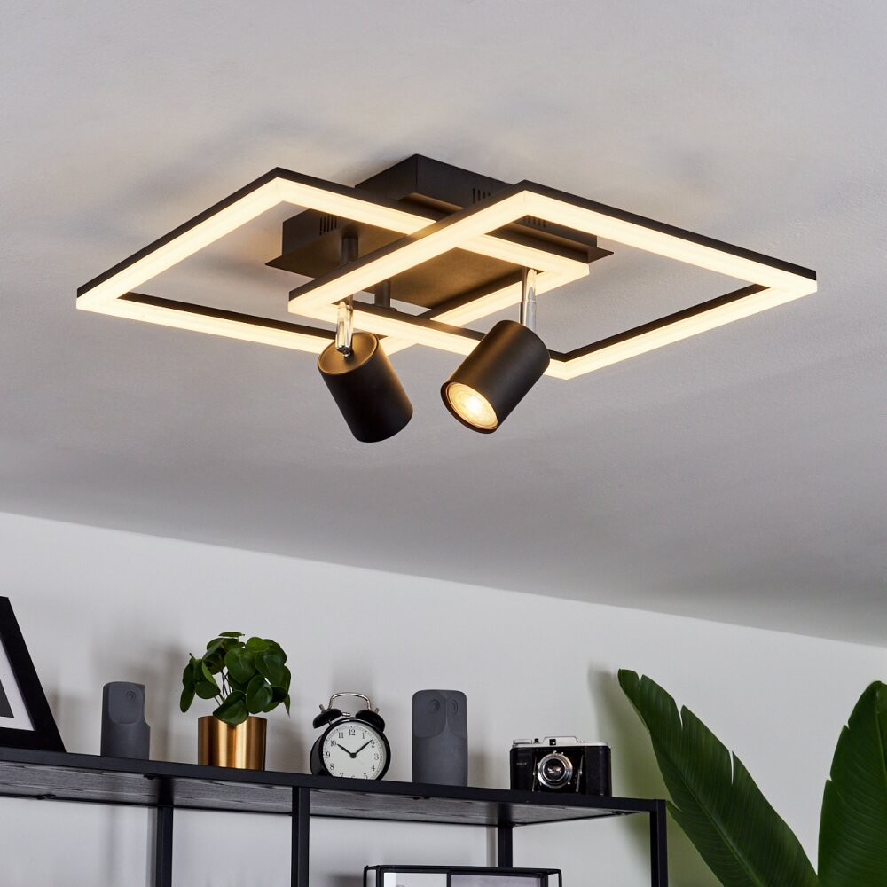 Boim Plafoniera LED Nero, 3-Luci
