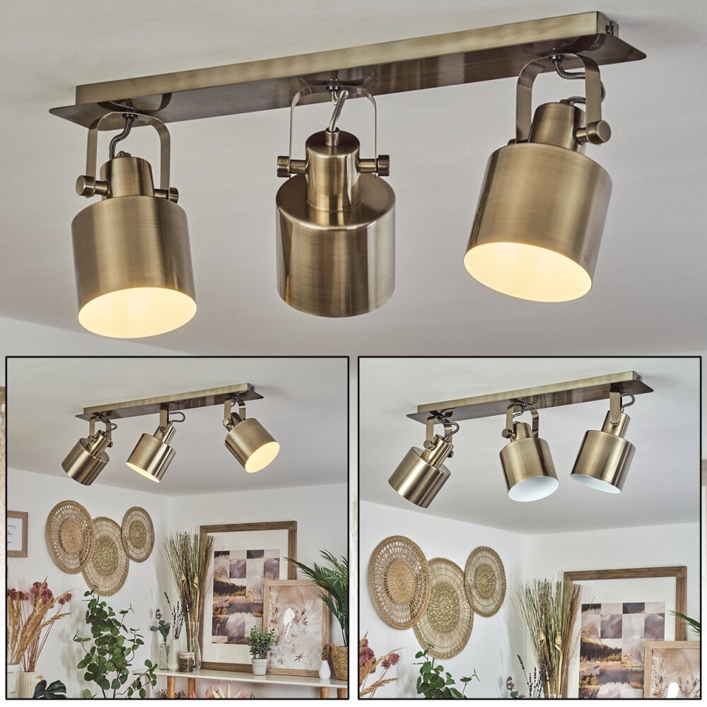 Neves Plafoniera Ottone, 3-Luci main product photo