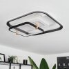 Agordela Plafoniera LED Ottone, Bianco, 1-Luce, Telecomando