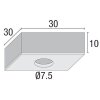 Nordlux TRITON Lampada da incasso Cromo, 3-Luci