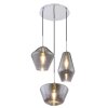 Globo  Lampadario a sospensione Cromo, 3-Luci