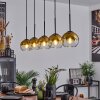 Koyoto  Lampadario a sospensione Vetro 15 cm Oro, Chiaro, 5-Luci