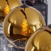 Koyoto  Lampadario a sospensione Vetro 25 cm Oro, Chiaro, 4-Luci