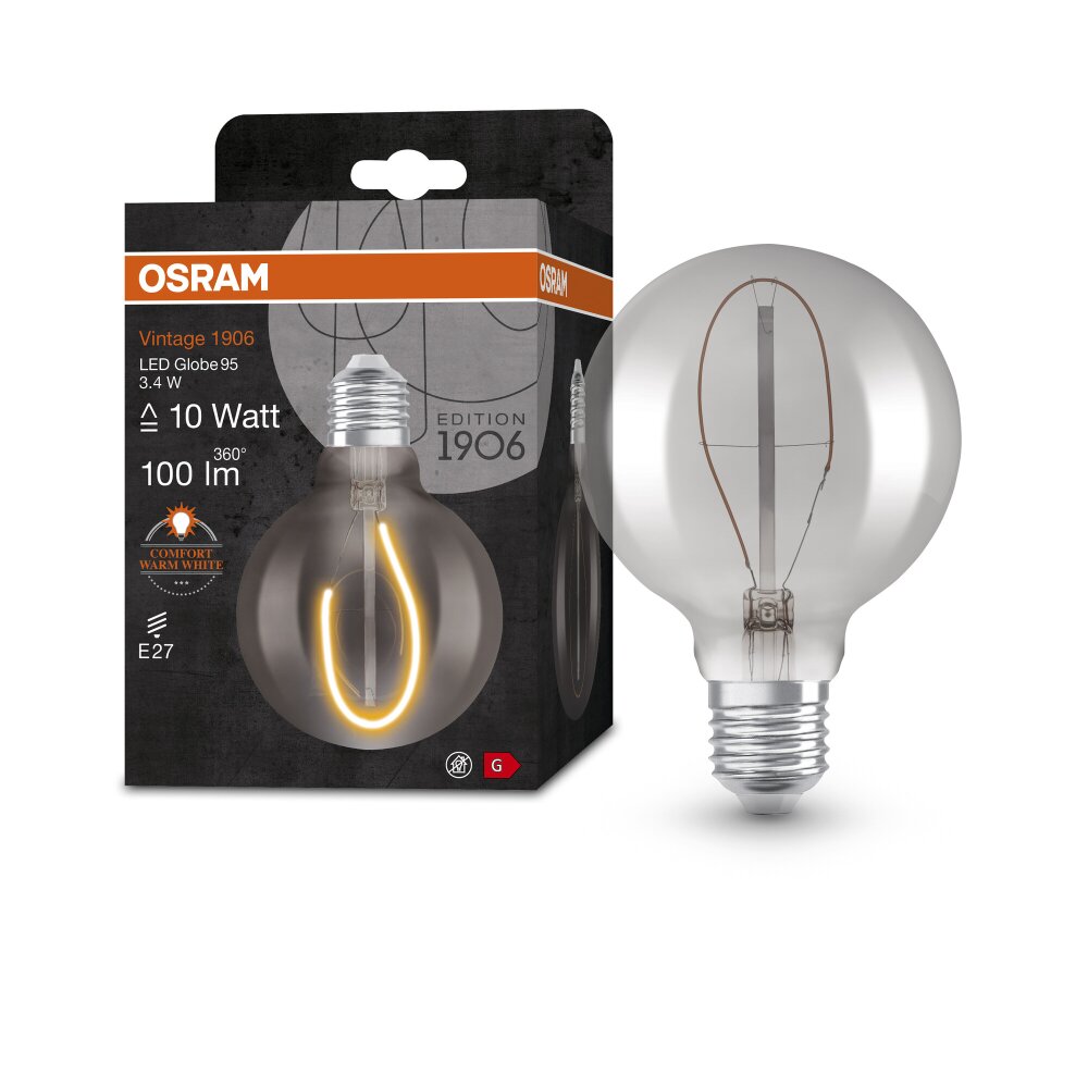 OSRAM Vintage 1906® LED E27 3,4 Watt 1800 Kelvin 100 Lumen main product photo