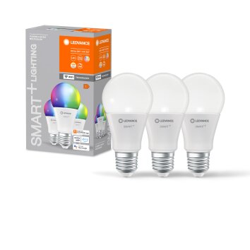 LEDVANCE SMART+ WiFi set di 3 LED E27 9 watt 2700-6500 Kelvin 806 lumen