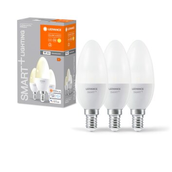 LEDVANCE SMART+ WiFi Set di 3 pezzi LED E14 4,9 watt 2700 Kelvin 470 lumen