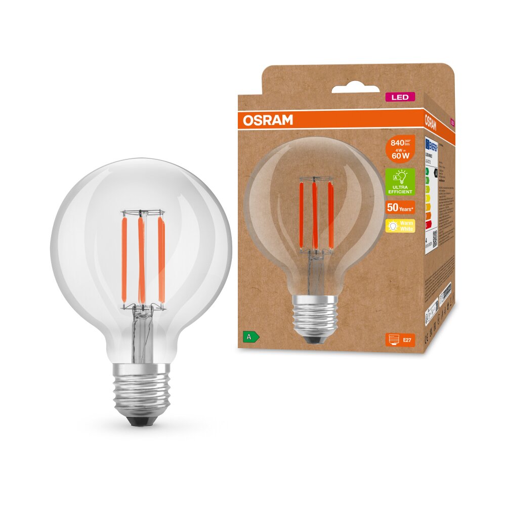 OSRAM LED E27 4 Watt 3000 Kelvin 840 Lumen 4099854009655