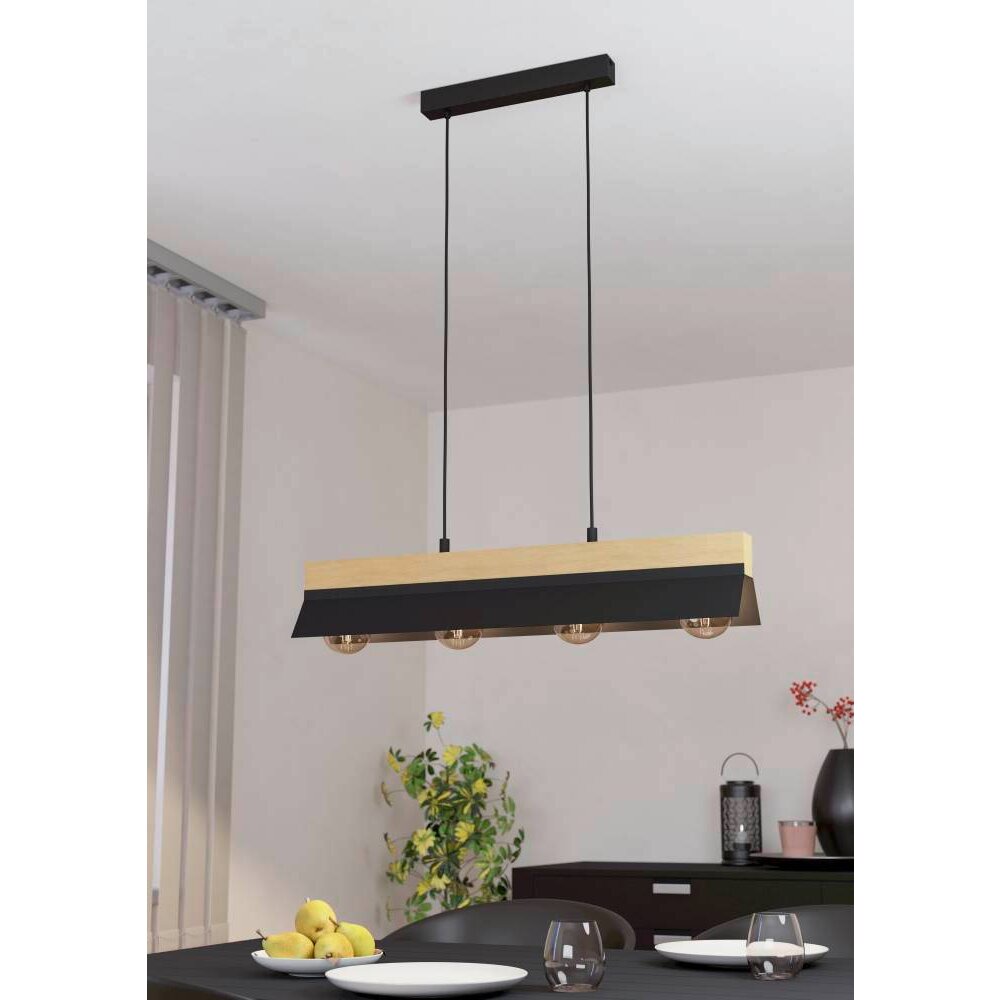 Eglo TARRAFO Lampadario a sospensione Marrone, Nero, 4-Luci main product photo