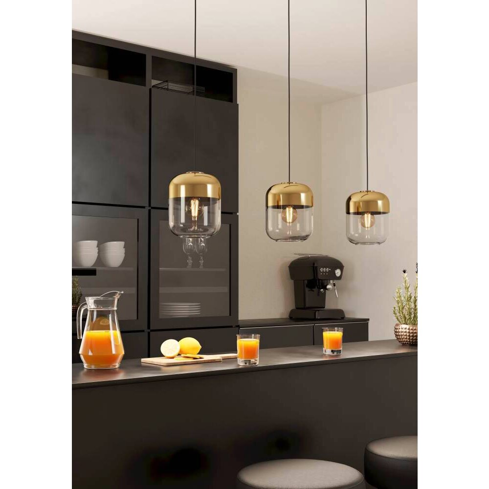Eglo MARYVILLA Lampadario a sospensione Brunito, Nero, 3-Luci main product photo