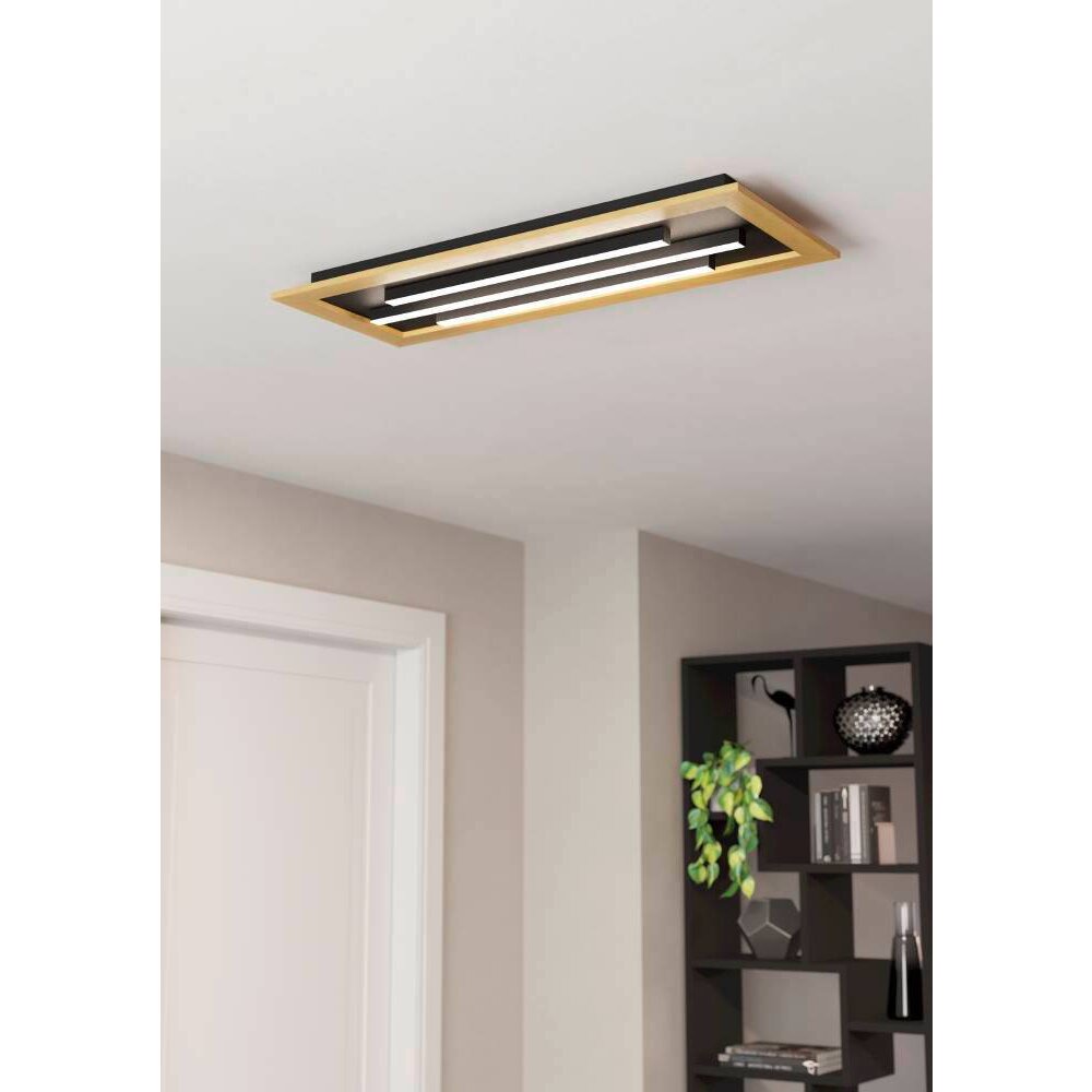 Eglo TIRRENARA Plafoniera LED Marrone, Nero, 3-Luci, Telecomando main product photo