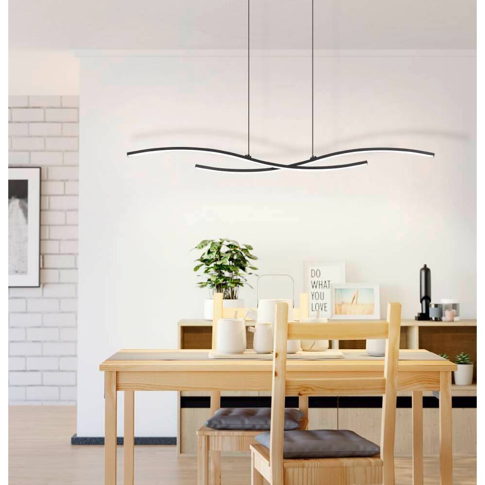 Eglo ALBORAYA Lampada a Sospensione LED Nero, 1-Luce main product photo