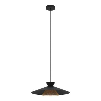 Eglo GRIZEDALE Lampadario a sospensione Ottone, Nero, 1-Luce