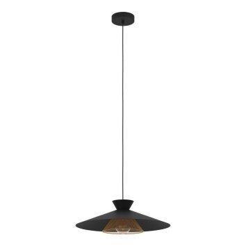 Eglo GRIZEDALE Lampadario a sospensione Ottone, Nero, 1-Luce