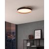 Eglo MONTEMORELOS-Z Plafoniera LED Nero, 1-Luce, Cambia colore