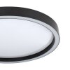 Eglo MONTEMORELOS-Z Plafoniera LED Nero, 1-Luce, Cambia colore