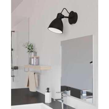 Eglo SAN PERI Applique LED Nero, Bianco, 1-Luce