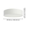 Eglo ROMAO-Z Plafoniera LED Bianco, 1-Luce, Cambia colore