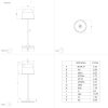 Eglo MANNERA Lampada da tavolo LED Ruggine, 1-Luce