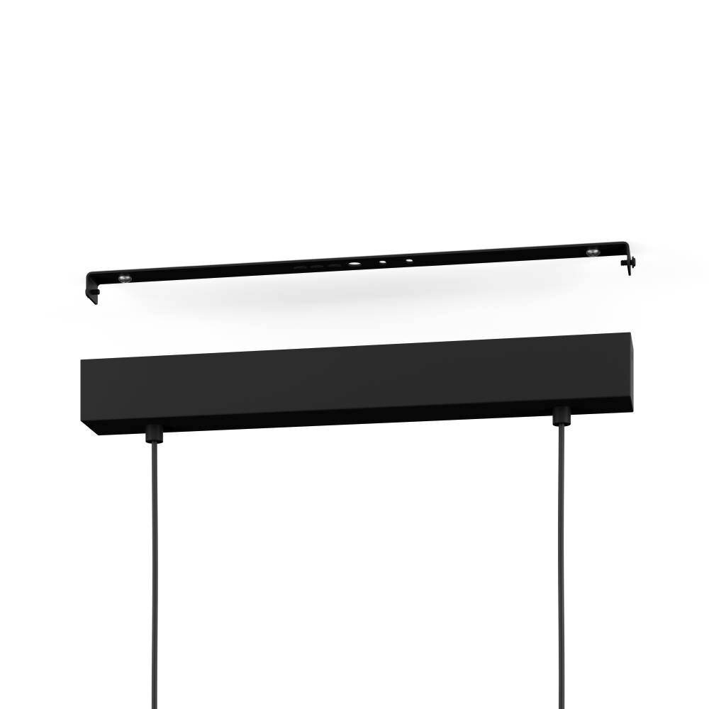 Eglo SIBERIA Lampadario a sospensione LED Nero, 1-Luce, Telecomando