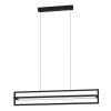 Eglo SIBERIA Lampadario a sospensione LED Nero, 1-Luce, Telecomando