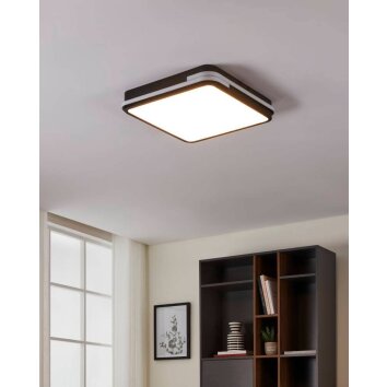 Eglo GENOVESE-Z Plafoniera LED Nero, 1-Luce