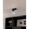 Eglo CARDILLIO Plafoniera LED Nero, 2-Luci