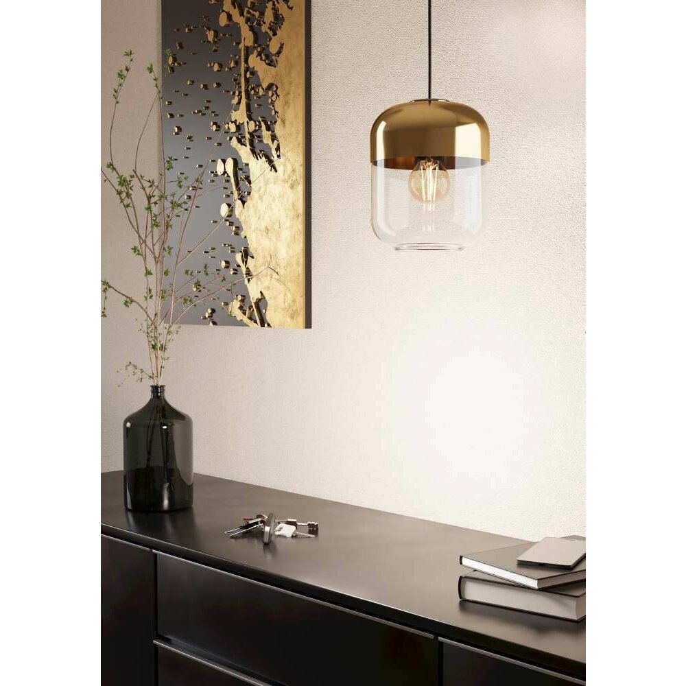 Eglo MARYVILLA Lampadario a sospensione Brunito, Nero, 1-Luce main product photo