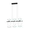 Eglo CARANACOA Lampadario a sospensione LED Nero, 3-Luci