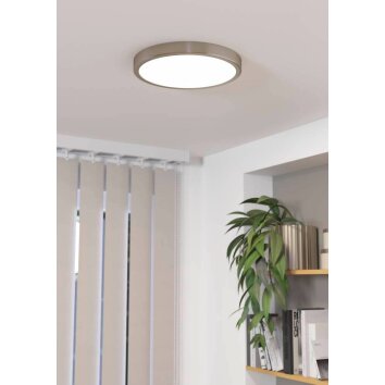 Eglo FUEVA Plafoniera LED Nichel opaco, 1-Luce