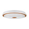 Eglo LANCIANO Plafoniera LED Marrone, Bianco, 1-Luce, Telecomando