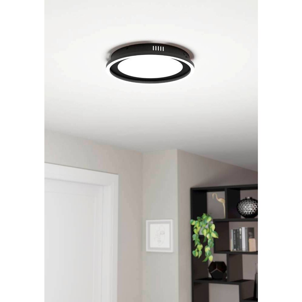 Eglo CALAGRANO Plafoniera LED Nero, 2-Luci, Telecomando main product photo
