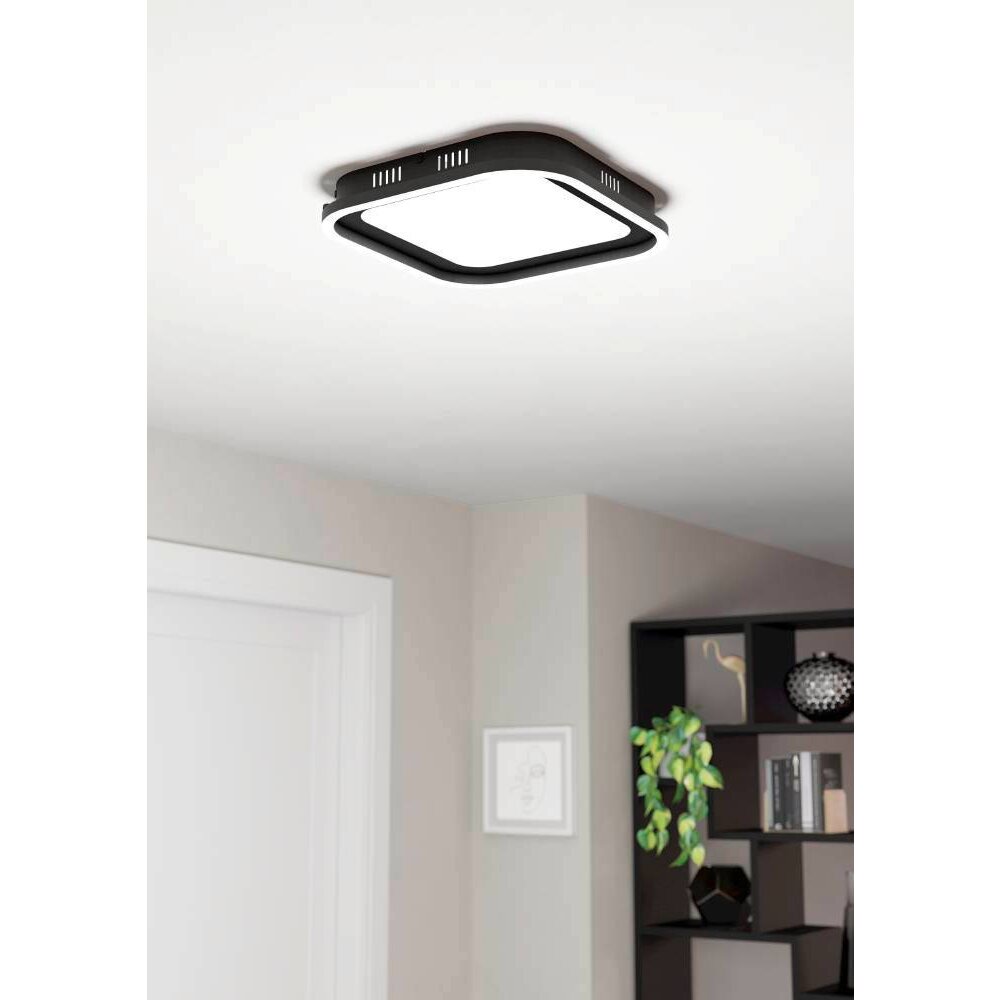Eglo CALAGRANO Plafoniera LED Nero, 2-Luci, Telecomando main product photo