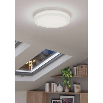 Eglo FERENTINO Plafoniera LED Bianco, 1-Luce