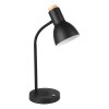 Eglo VERADAL-QI Lampada da tavolo LED Marrone, Nero, 1-Luce