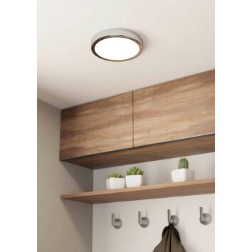 Eglo FUEVA Plafoniera LED Cromo, 1-Luce