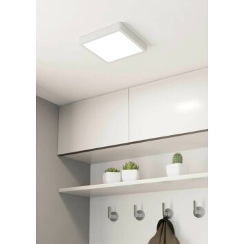 Eglo FUEVA Plafoniera LED Bianco, 1-Luce