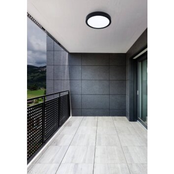 Eglo CALAGRANO-Z Plafoniera LED Nero, 1-Luce, Cambia colore