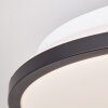 Brilliant Heida Plafoniera LED Nero, Bianco, 1-Luce, Telecomando, Cambia colore