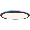 Brilliant Saltery Plafoniera LED Nero, Bianco, 1-Luce, Telecomando, Cambia colore