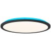 Brilliant Saltery Plafoniera LED Nero, Bianco, 1-Luce, Telecomando, Cambia colore