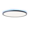 Brilliant Saltery Plafoniera LED Nero, Bianco, 1-Luce, Telecomando, Cambia colore