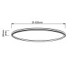 Brilliant Saltery Plafoniera LED Nero, Bianco, 1-Luce, Telecomando, Cambia colore