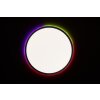 Brilliant Saltery Plafoniera LED Nero, Bianco, 1-Luce, Telecomando, Cambia colore
