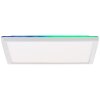 Brilliant Saltery Plafoniera LED Bianco, 1-Luce, Telecomando, Cambia colore